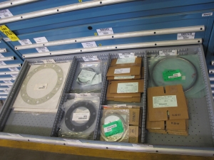 LISTA HEAVY DUTY 9-DRAWER PARTS CABINET W/ CONTENTS (W-50) LOADING & HANDLING FEE $25-